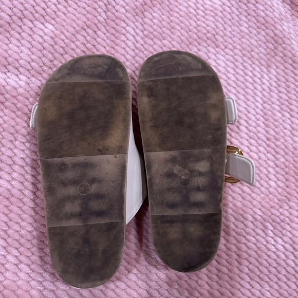 Universal Thread Cream Sandals with Gold Buckles - Picture 5 of 6